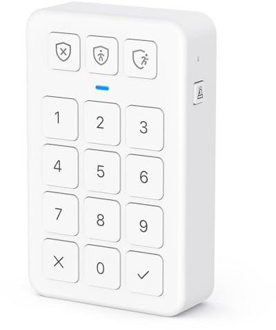 X-Sense Smart Keypad, Sicherheitskit AS05/AS08 Zubehör, einfacher Betriebsartwechsel mit Paniktaste, kompatibel mit Alexa, erfordert SBS50-Basisstation, einschließlich Batterien, SKP0A