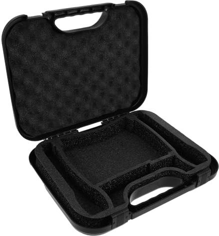 Beaupretty Estuche Rígido y Interior Ajustable para Micrófono con Gran Capacidad Diseño Portátil Adecuado para Accesorios de Micrófono y Equipos de Audio en Viajes o Grabaciones
