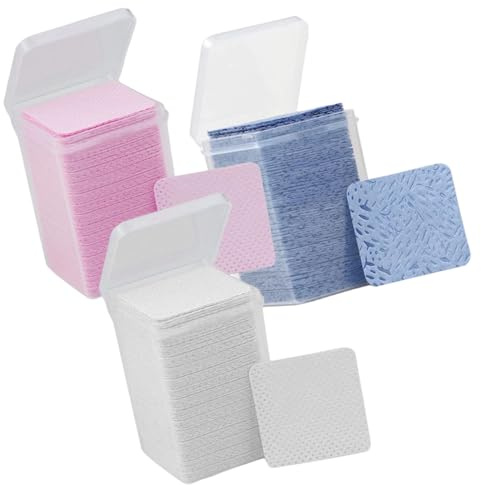 Healvian Eyelash Glue Cleaning Pads Nonwovens Wipes for Glue Bottle for Salon Eyelash Extension Removers and Lash Cleanup