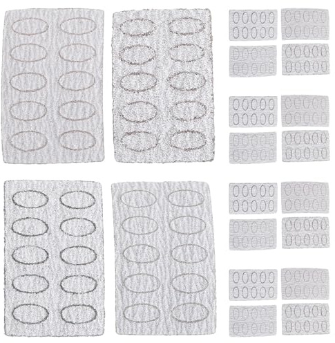 HONITANO 20 Unidades Pads para Uñas con Lijas Profesionales Buffers Pequeños para Manicura y Preparación de Cutículas Herramientas para Lijado y Pulido de Acrílicos para Mujer