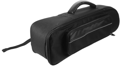 NIYANGLE Borsa Imbottita per Tromba e Cornetta con Tracolla Regolabile Custodia Morbida Oxford con Tasca Porta Accessori Protezione Rinforzata per Studenti e Musicisti da Viaggio