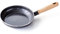 GreenChef Vintage Healthy Ceramic Nonstick 20 cm Frying Pan Skillet, Wood Inspired Handle, PFAS Free, Induction Suitable, Oven Safe up to 160˚C, Grey