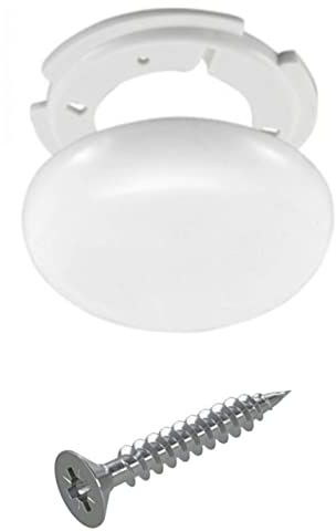 MPM Lamps Anschlussdosen, Abdeckbox, Abzweigdose, Baldachin, weiß, superflach, Durchmesser 100, Höhe 1,5 cm – mit Montageset