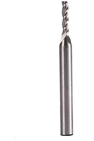 Fresa CNC a Candela, Diametro 3mm, 3 Taglienti HSS e Alluminio, Punta Lunga e Resistente