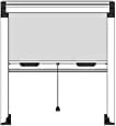 Insektenschutz-Rollo Spezial, aufrollbar, mit Kupplung für Fenster und Tür (120 x 160, weiß)