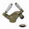 ENKI, Downton, BT3224, Antique Brass, Bidet Mixer Tap with Rod-Operated Waste, Traditional Victorian Swivel Handle, Solid Brass, Easy Clean, Traditional Design, Easy to Install, 1-Year Guarantee
