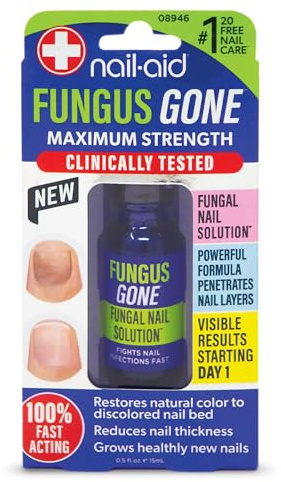Nail-Aid - Fungus Gone - Maximum Strength, Fungal Nail Solution, 100% Fast Acting