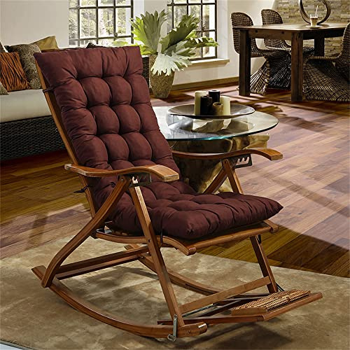 Morbuy Cojín para Tumbona de Jardín, Suave y Cómodo Cojín Reclinable Colchoneta Tumbona Exterior Ideal para Tumbonas, Sillas y Hamacas (53 * 150cm,Café)