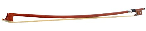 Focket Violin Bow, Well Balanced Professional Handmade Brazilwood Ebony Frog Violin Arbor, White Horsehair Violin Bow for Violinists & Fiddlers of All Skill Levels (1/2)