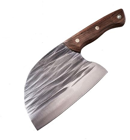Köttklyver Slaktare Kökskniv Serbisk kockkniv med slida Klyver Handgjord utomhusmatlagning Camping Grill Skivkniv A Skivkniv B Skivkniv C