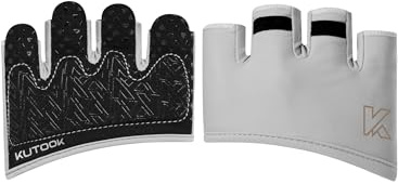 KUTOOK Gym Handskar Herr Gym Handskar Kvinnor Halkfria Andningsaktiva Fitness Handskar Konstgjorda Gymnastik Hantlar Bodybuilding och Tyngdlyftning Unisex