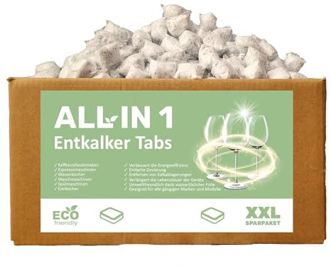 CLEANERIST KALK STOP TABS I 5 kg I in wasserlöslicher Folie I mehr als 250 Anwendungen I Entkalker für Waschmachinen & Spülmaschinen I XXL-Sparpaket