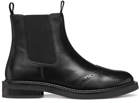 Geox Stivali D Serilda da donna, nero, 37,5 EU, Nero, 37.5 EU