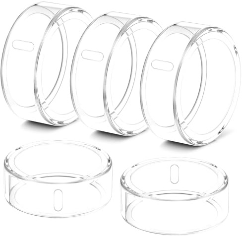 Hexasider Ringskydd, 5 st., kompatibla med Oura Ring Gen 4/Gen 3 Horizon/Heritage, skyddshölje i slitstark TPU, skyddar din Oura-ring, för storlek 7