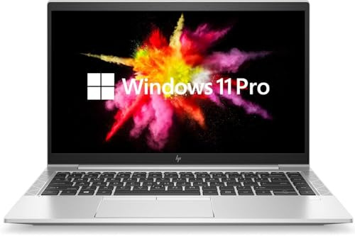 HP EliteBook 845 G7 Ordinateur portable professionnel, écran FHD 14, AMD Ryzen 5 Pro 4650U, 8 Go de RAM, SSD 512 Go, CAM, clavier QWERTY américain, Windows 11 Pro (reconditionné)