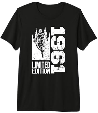MTB Mountainbike Nacido en 1961 Cumpleaños BTT-Bicicleta Camiseta Premium