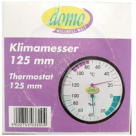 Klimamesser 125 mm für Sauna