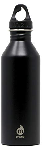 Mizu M8 Stainless Steel Water Bottle, Black, 750ml