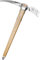 Grivel 200 Ice Axe Braun - Hochwertiger Chromstahl Retro Eispickel, Größe 65 cm - Farbe Wood