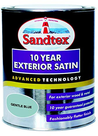 Sandtex Retail 10 Year Exterior Satin Gentle Blue 0.75 L