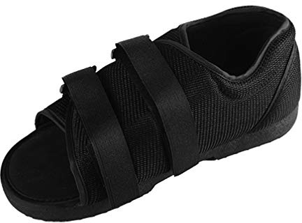 postoperatorio bota médica para caminar con correa ajustable después de la lesión sandalia quirúrgica de yeso del pie punta cuadrada soporte ortopédico abrazadera para hueso roto (wm)