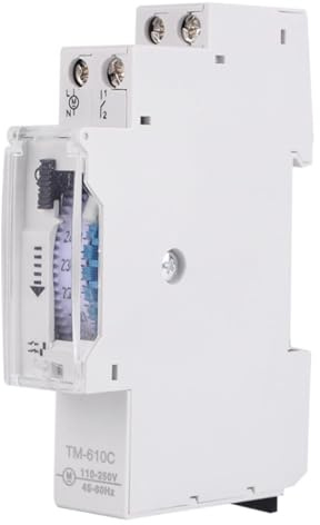Interruttore Orario Timer Interruttore 250V AC 1 DIN Della Luce Interruttore di Temporizzazione Intelligente per Binari 1P per Lampioni Fabbriche Luci per Insegne Pubblicitarie Apparecchiat