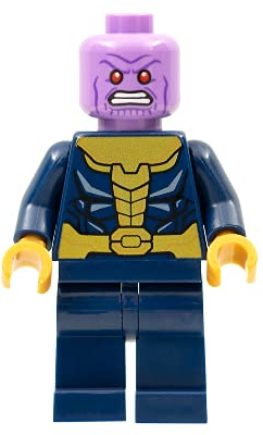 LEGO Marvel Super Heroes Thanos No Helmet Minifigure from 76196 (Bagged)