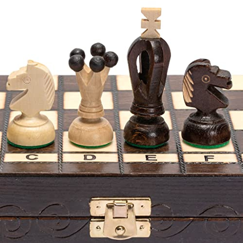 Ensemble de Jeu d'échecs en Bois Husaria European International (King Continental - 28,8 cm)