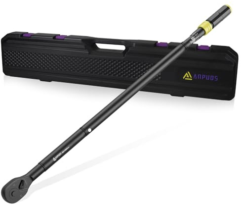ANPUDS Chiave Dinamometrica 3/4'', 200-1000 Nm Chiavi Dinamometrica, Precisione ±3% con 48 Denti Testa a Cricchetto Reversibile Scatola di Immagazzinaggio Portatile per Trattore, Camion