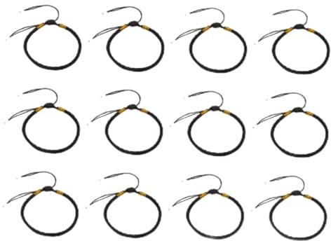 WRITWAA 12St kleines glücksbringer armband pärchenarmbander Armband für Paare Wellenarmbänder für Frauen freundschaftsarmbänder kreativer Armbandschmuck geflochtene Armbänder