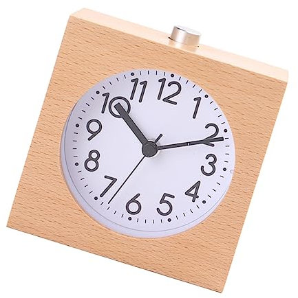 Zerodeko Reloj Despertador Silencioso De Haya Natural Repetición Oficina Dormitorio