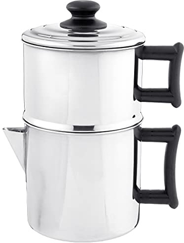 Lindy's Stainless Steel 10 Cup Drip Coffee Maker, Stovetop Coffee maker, Coffee Pot