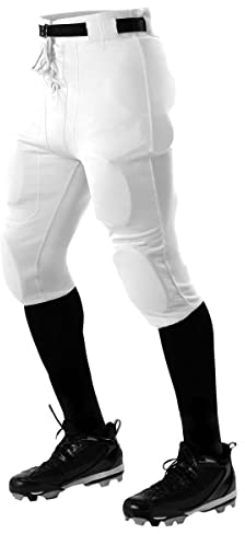 Alleson Athletic Unisex Adult Practice Football Pant Hose, Weiß, 4X-Large