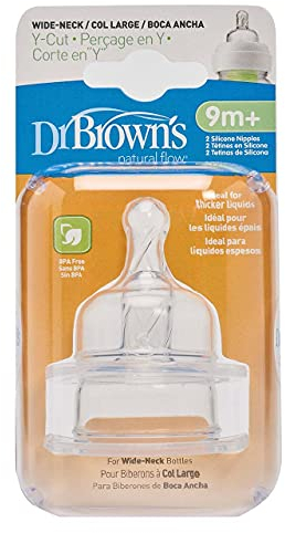 Dr. Brown's Natural Flow Wide Neck Nipples - Multipacks - Y Cut by Dr. Brown's