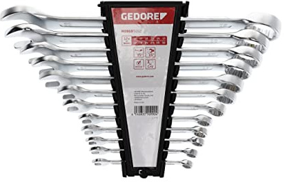 GEDORE Röd skiftnyckel sats, 12 delar, SW 10-32, kromvanadinstål, silver