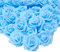 Warmiehomy Artificial Flower Foam Rose, 50 Pcs Real Touch Artificial Roses for DIY Bouquets Wedding, Party, Garden, Office, Home Decor, Light Blue