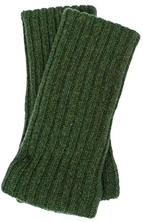 FosterNatur, Merino Sportliche Armwärmer/Pulswärmer, 100% Wolle Merino extrafein Grün
