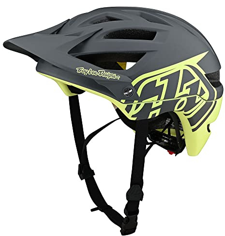 TLD Unisex – Erwachsene 190111605 MTB-Helm, Grau Gelb, XL/XXL