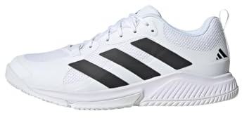 adidas Herren Court Team Bounce 2.0 Shoes Schuhe, Cloud White/Core Black/Cloud White, 44 EU