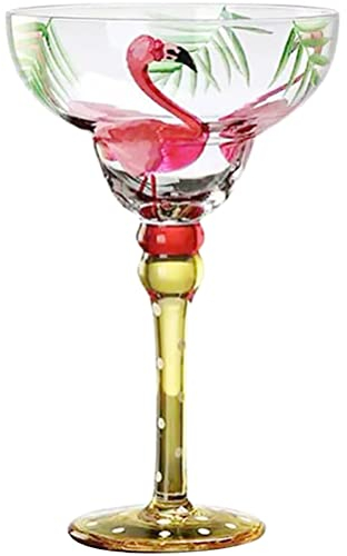 DOITOOL Copas de Martini de Flamenco Copas de Cóctel Copas de Coupé Exquisitas Copas para Cócteles Para Casa Bar Restaurantes Fiestas