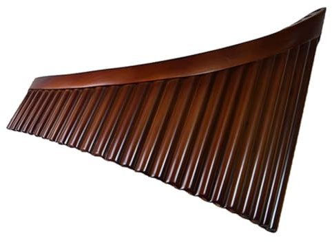 Professionelle Panflöte Leistungsfähige Panflöte Mit 25 Röhren C/G Abgestimmt Mit Einem Gehäuse Aus Aluminiumlegierung Für Den Linken Und Rechten Bass (Color : G, Size : Left)