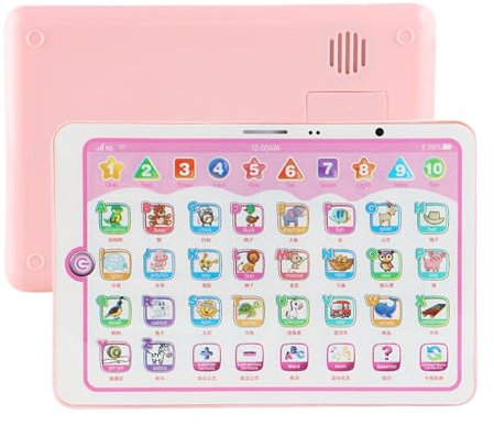 Huyeruie Learning Tablet For Toddler - Tablet Learning Machine With Song Music - Interactive Early Learning Toys, Electronic Educational Song Music Interactive Toy for Boys And Girls