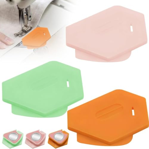 3 st sömnadstillbehör, avtagbara magnetiska syguider för symaskin, magnetiskt syhjälpmedel, symaskinstillbehör multifunktionell linjal