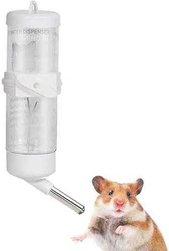 Bunny Water Bottle, Ferret Water Bottle, No Cage Water Bottle Drip Hamster Water Bottle, Feeding Accessories, Muster Water Dispenser Small Animal Water for Squirrels, Hedgehog, Chinchilla