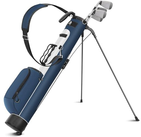 Findway Golf Stand Bag mit verstellbaren Schultergurten, 2-Wege-Teiler, 2 Taschen, leicht zu tragende Bleistift-Golftragetasche für Männer und Frauen