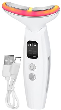 Masajeador Facial,Dispositivo Eléctrico Portátil 7 Modos de Masaje Cutáneo - Herramienta Multifuncional para Reducir Papada y Tonificar Rostro en Mujeres