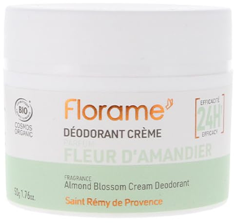 Florame Déodorant Crème 24H Fleur D'Amandier Bio 50 g