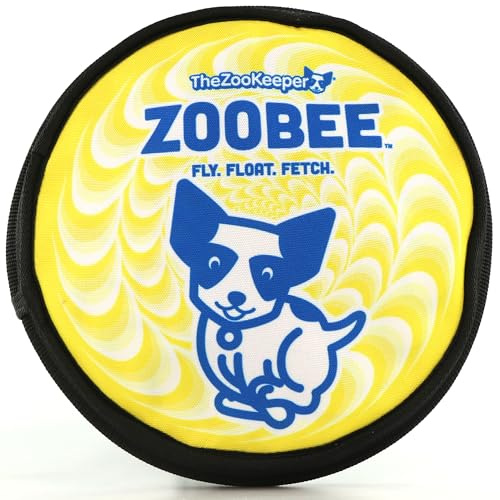 ZooBee Flying Disc Dog Toy – Dog Vision Friendly Colors – Soft & Durable Toss Disc for Indoor & Outdoor Play, Water Fetch & Pool Fun – Safe on Teeth – Floating Dog Toy – Lightweight & Easy to Throw