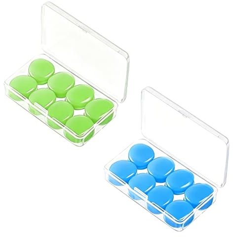 16 tapones de silicona reutilizables para dormir, ronquidos, concentración y ruido, impermeables, moldeables, cómodos, reducción de ruido para adultos, niños y viajes