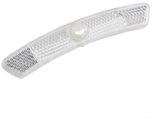 Night Riding Wheel Visibility Reflectors, White PC Plastic Bicycle Spoke Strips, Mountain Bike Safety Parts, Wear Resistant and Easy to Install Year-Round